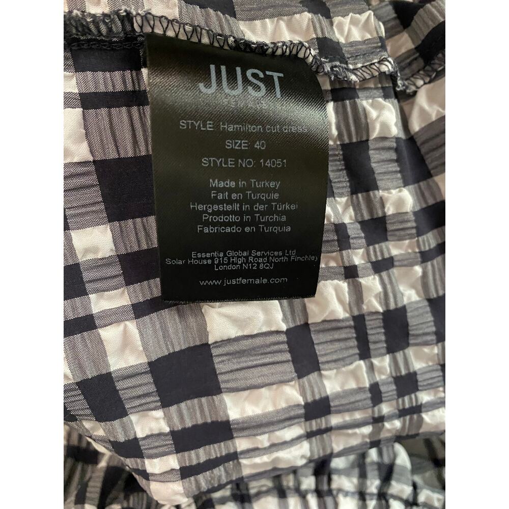 Anthropologie Just Female Hamilton Midi Dress Large Gingham Lightweight Cottage - Picture 11 of 15
